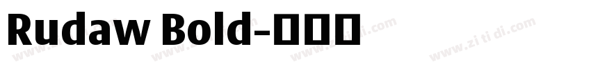 Rudaw Bold字体转换